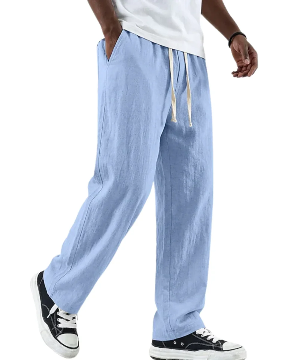 Pantalones elegantes de lino - Imagen 2