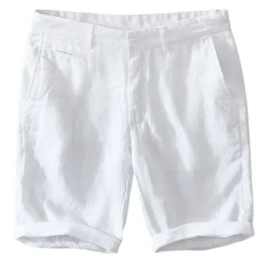 Pantalones cortos de lino de primera calidad