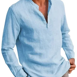 Camisa informal de lino