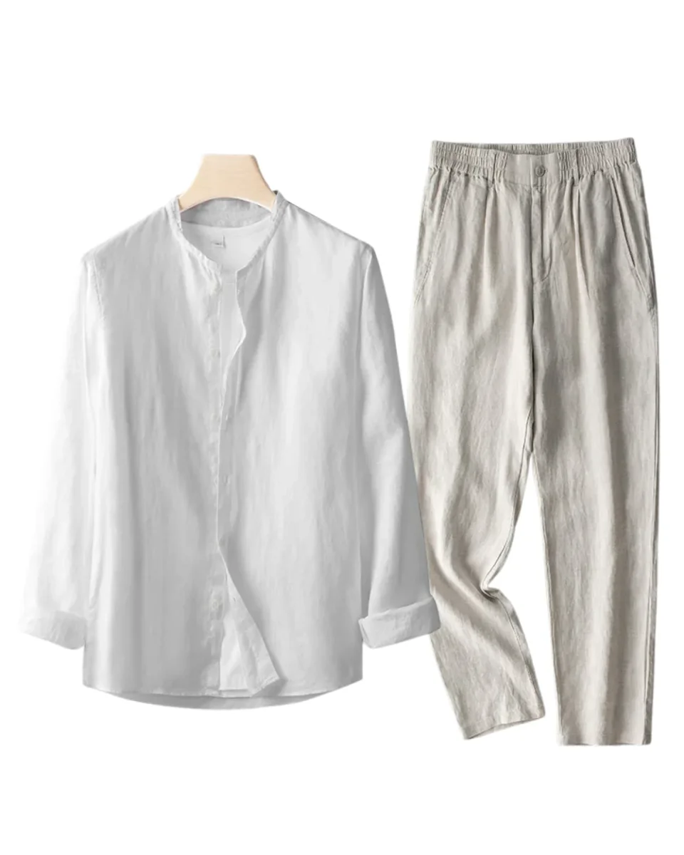 Conjunto de dos piezas de lino