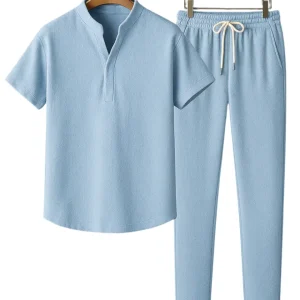 Elegante conjunto de salón de lino