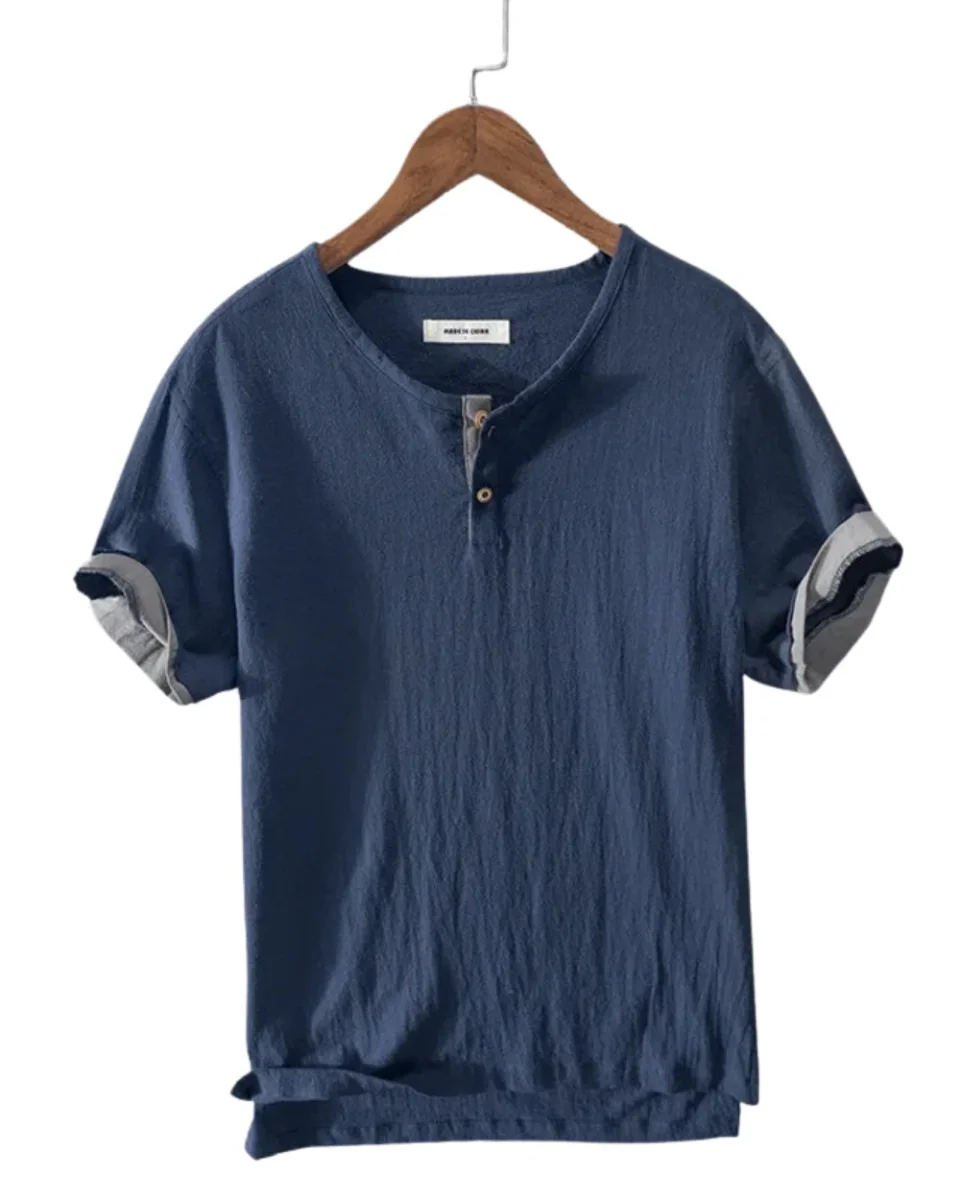 Camisa elegante de verano de algodón