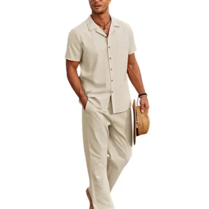 Elegante conjunto de verano de lino