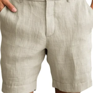 Pantalones cortos de verano de lino elegantes