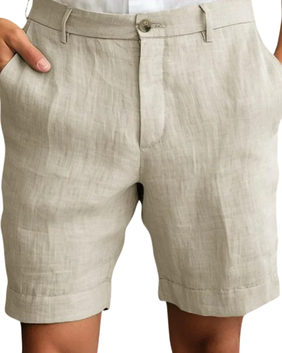Pantalones cortos de verano de lino elegantes