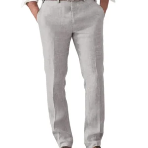 Pantalones de vestir elegantes de lino