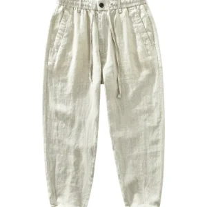 Pantalones de lino de alta calidad