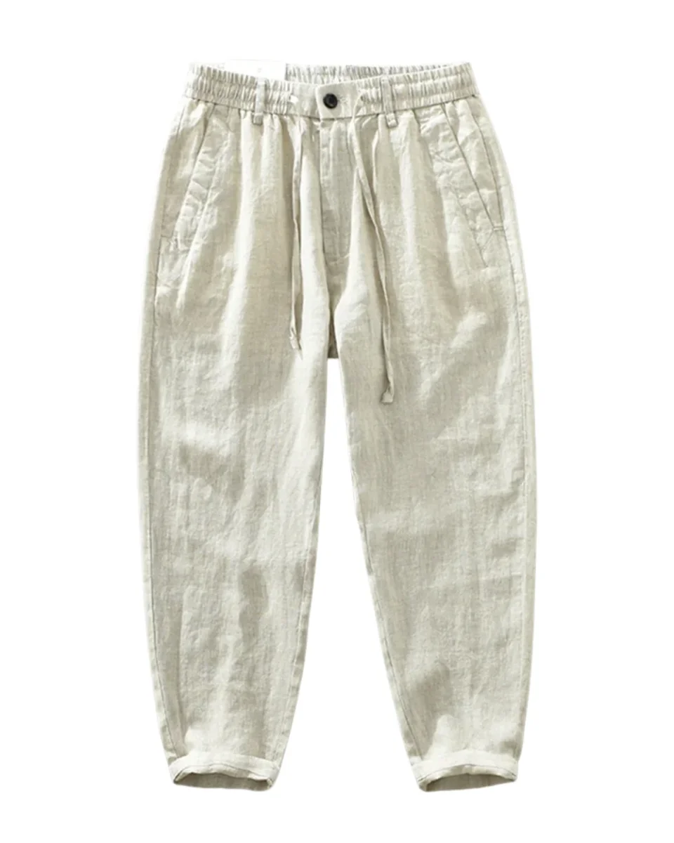 Pantalones de lino de alta calidad