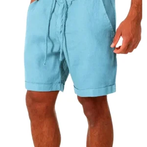 Pantalones cortos informales de lino