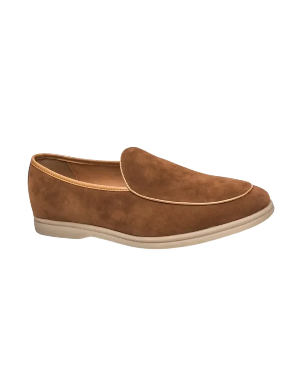 Mocasines elegantes de ante