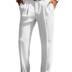 Pantalones elegantes de lino