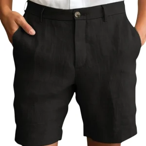 Pantalones cortos elegantes de lino