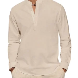 Camisa elegante de manga larga