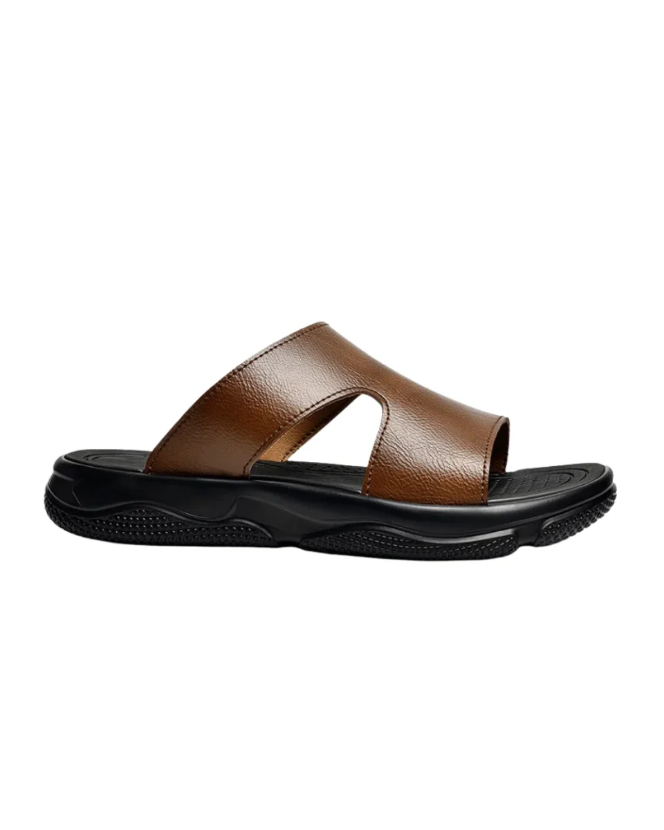 Sandalias elegantes de piel para hombre - Imagen 2