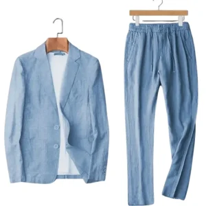Elegante juego de ropa de cama de lino