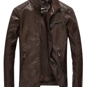 Chaqueta de cuero informal