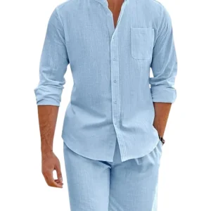 Conjunto de verano de algodón transpirable