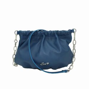 Bolso Bandolera de Mujer con Cierre Fruncido y Cadena
