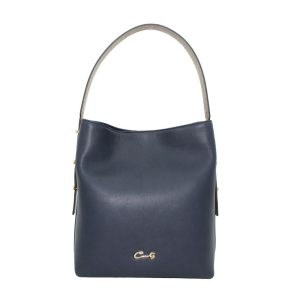 Bolso Hobo con Asa Combinada Grabado Coco