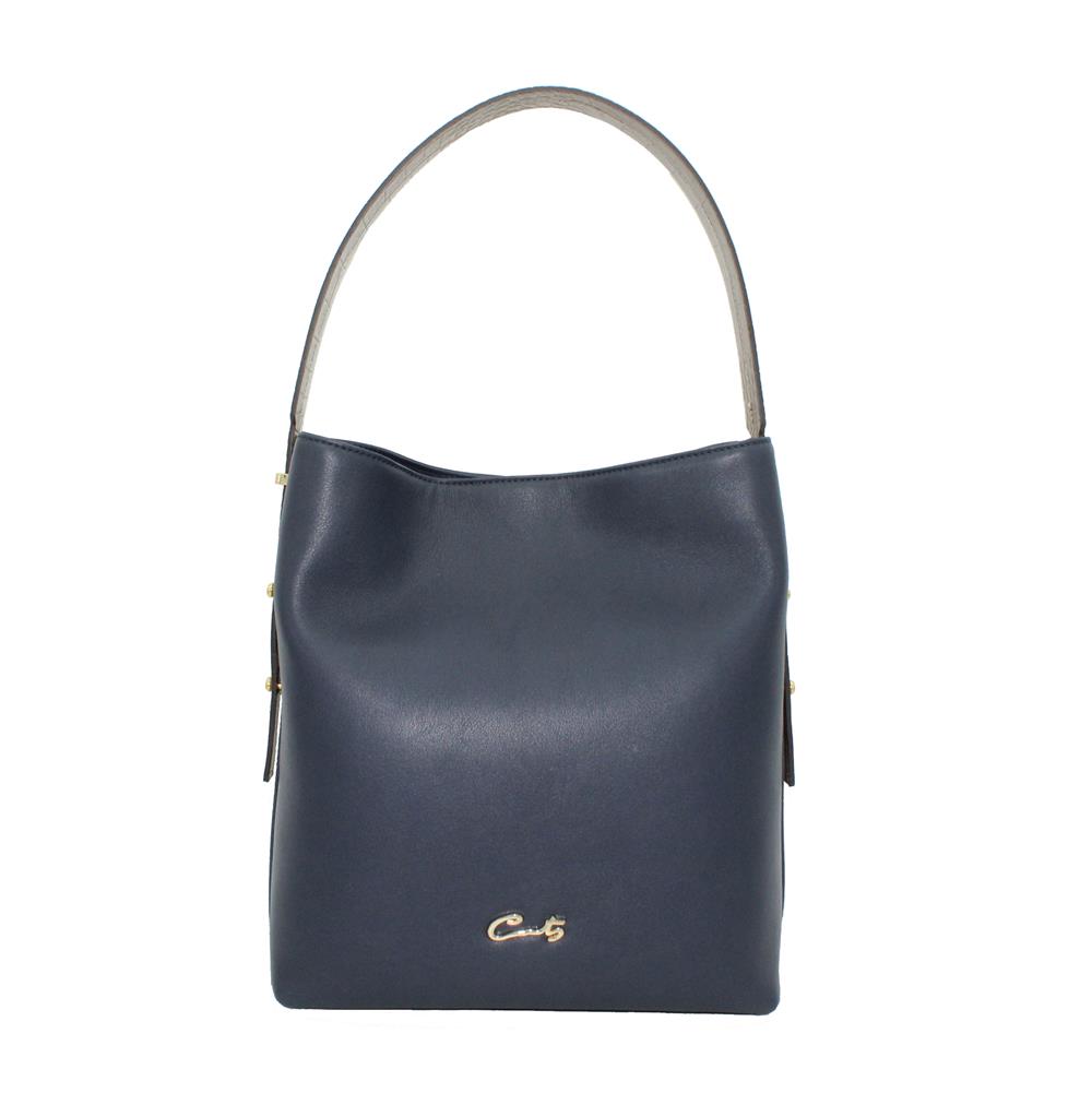 Bolso Hobo con Asa Combinada Grabado Coco