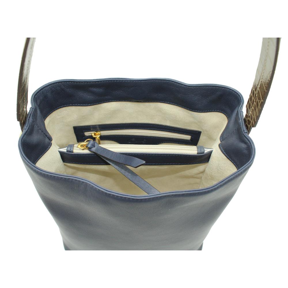 Bolso Hobo con Asa Combinada Grabado Coco - Imagen 5