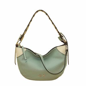 Bolso Hobo con Asa de Piel y detalle Entrelazado