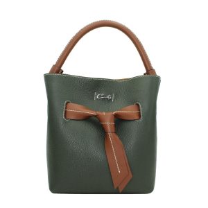 Bolso Hobo de Piel Granulada para Mujer