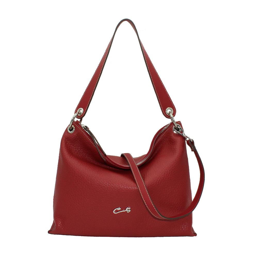 Bolso Hobo en Piel Burbuja con Bandolera