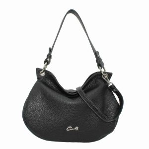 Bolso Hobo en Piel Granulada