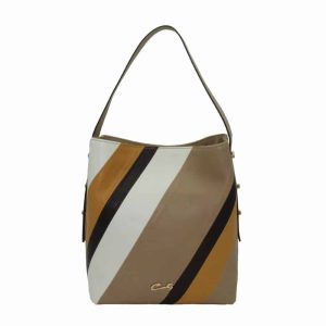 Bolso Hobo de Piel Patchwork