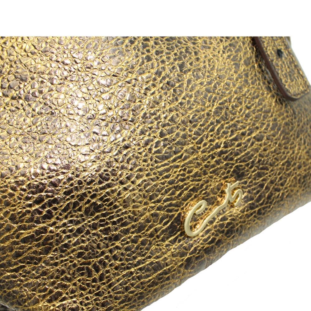 Bolso de Mano en Piel Craquelado - Imagen 5