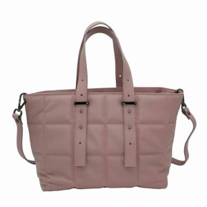 Bolso de Piel con Detalle de Costuras