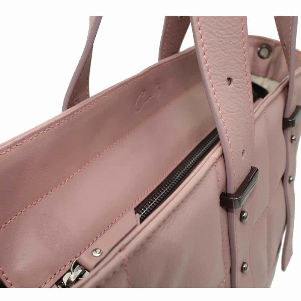 Bolso de Piel con Detalle de Costuras - Imagen 4