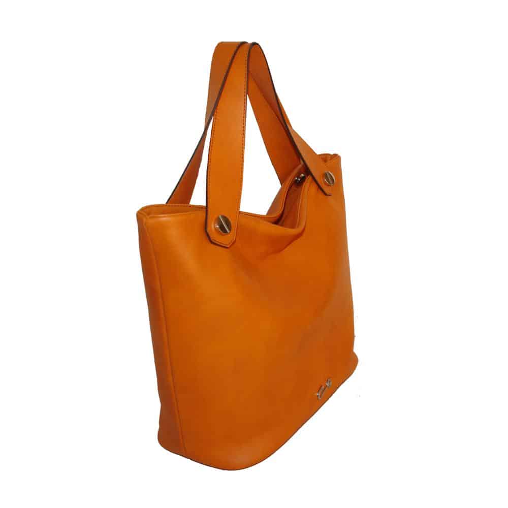 Bolso de Piel con Dos Asas y Efecto Sombras - Imagen 3
