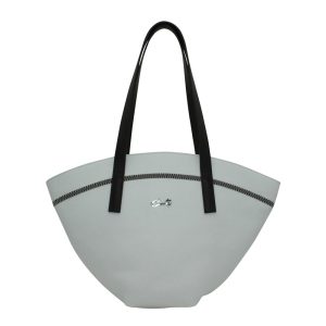 Bolso Shopping con Costuras Zigzag