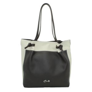 Bolso Shopping en Piel Burbuja Combi