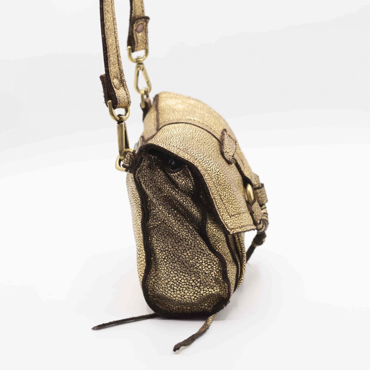 Bolso piel tapa anilla - Imagen 3