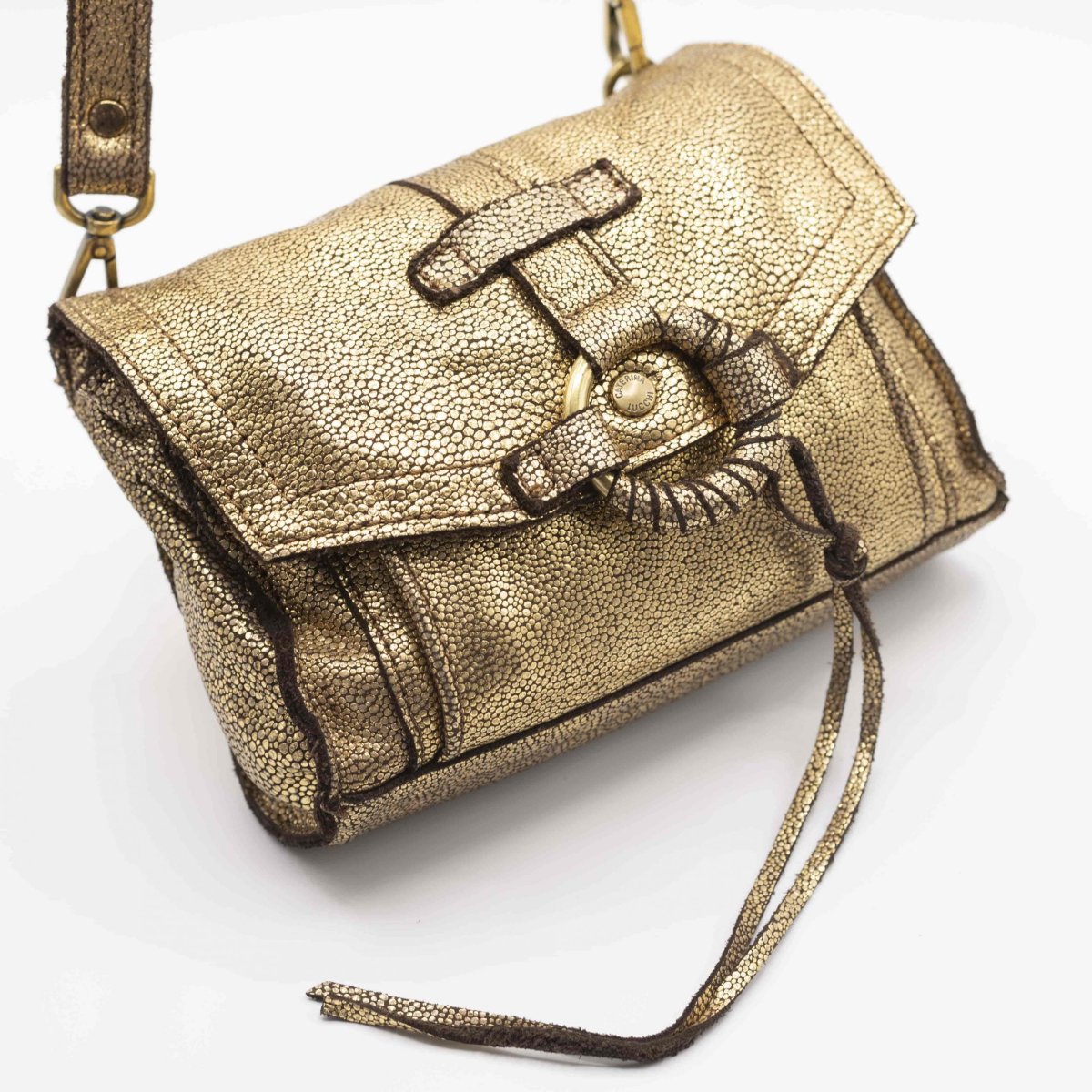Bolso piel tapa anilla - Imagen 2