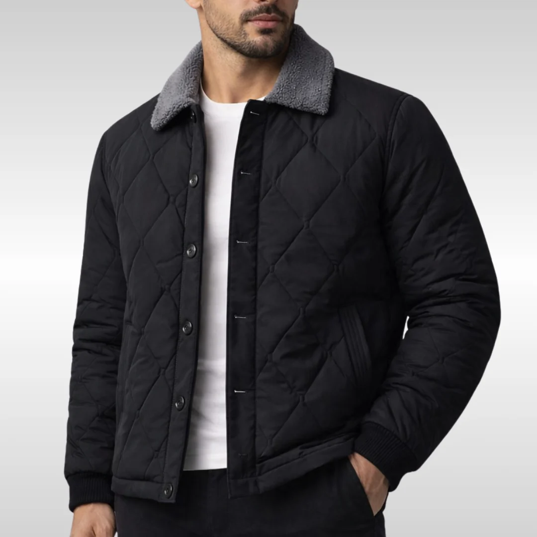 Elegante chaqueta bomber de forro polar acolchado - Imagen 4