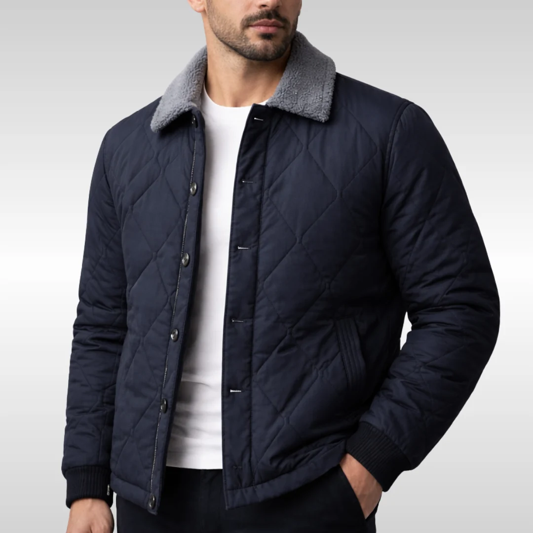 Elegante chaqueta bomber de forro polar acolchado - Imagen 3