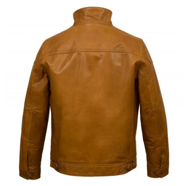 Chaqueta vaquera clásica de piel de oveja para hombre - Imagen 6