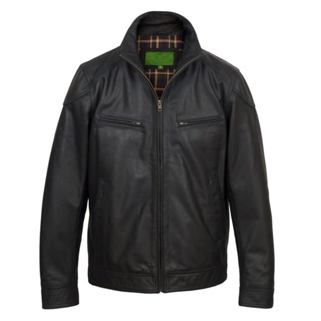 Chaqueta vaquera clásica de piel de oveja para hombre