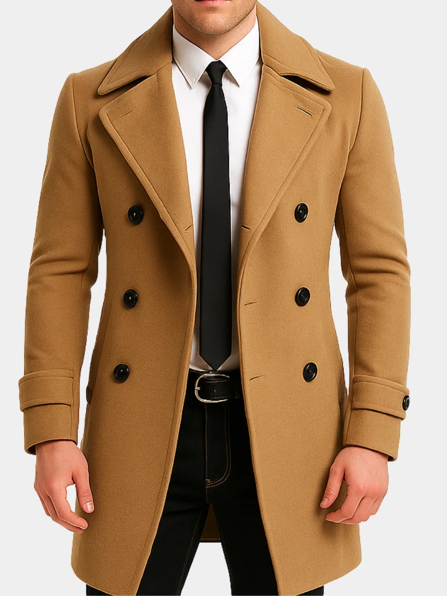 Elegante gabardina larga - Imagen 8