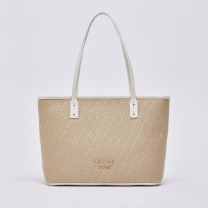 Bolso de hombro mediano de jacquard LIUJO