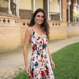 VESTIDO TERCIOPELO BEIGE