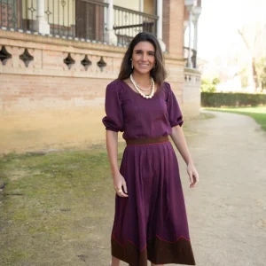 FALDA BUGANVILLA Y MARRÓN