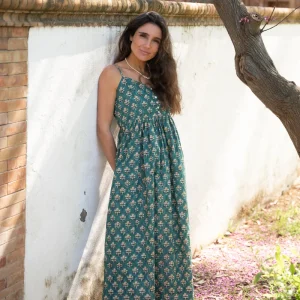 VESTIDO TIRANTAS VERDE