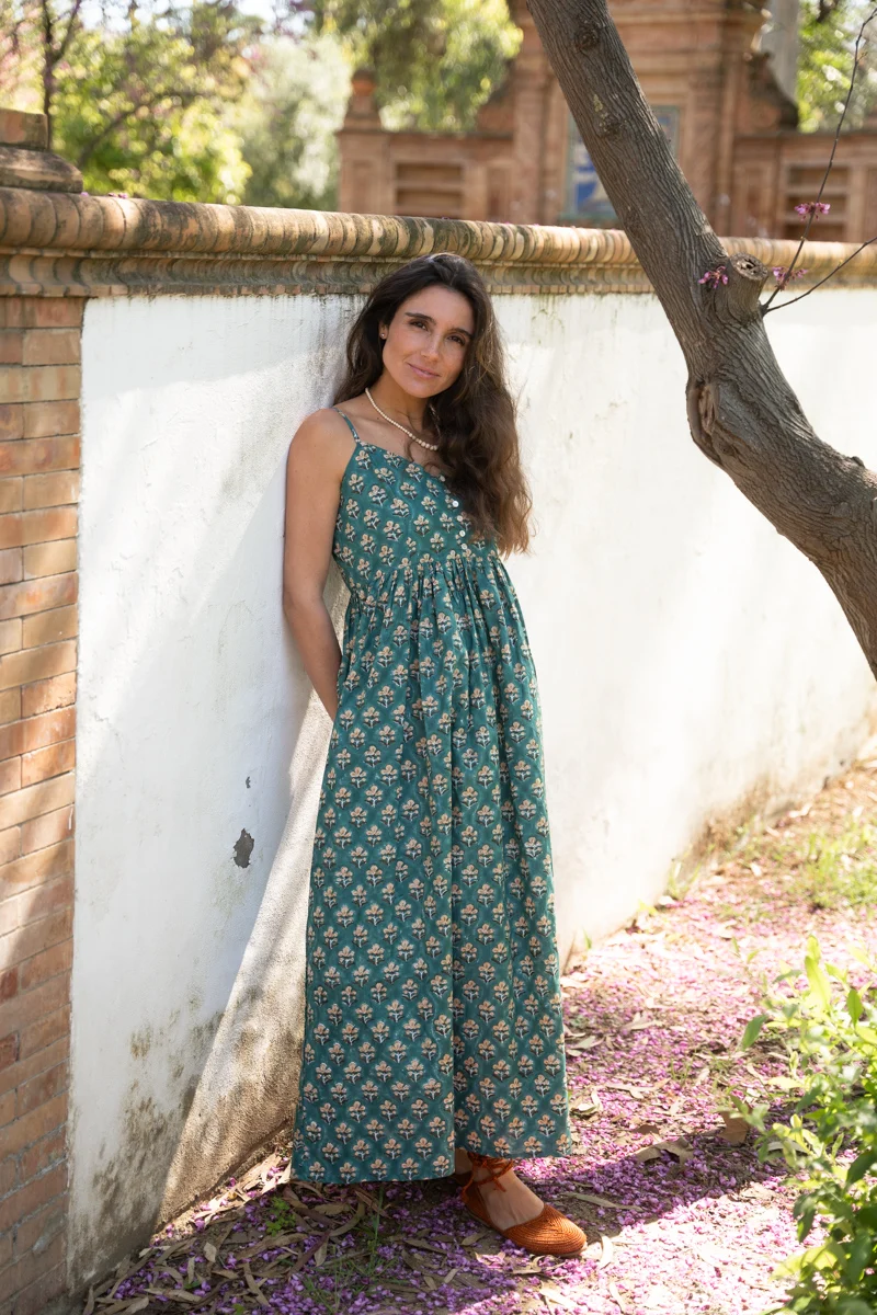 VESTIDO TIRANTAS VERDE