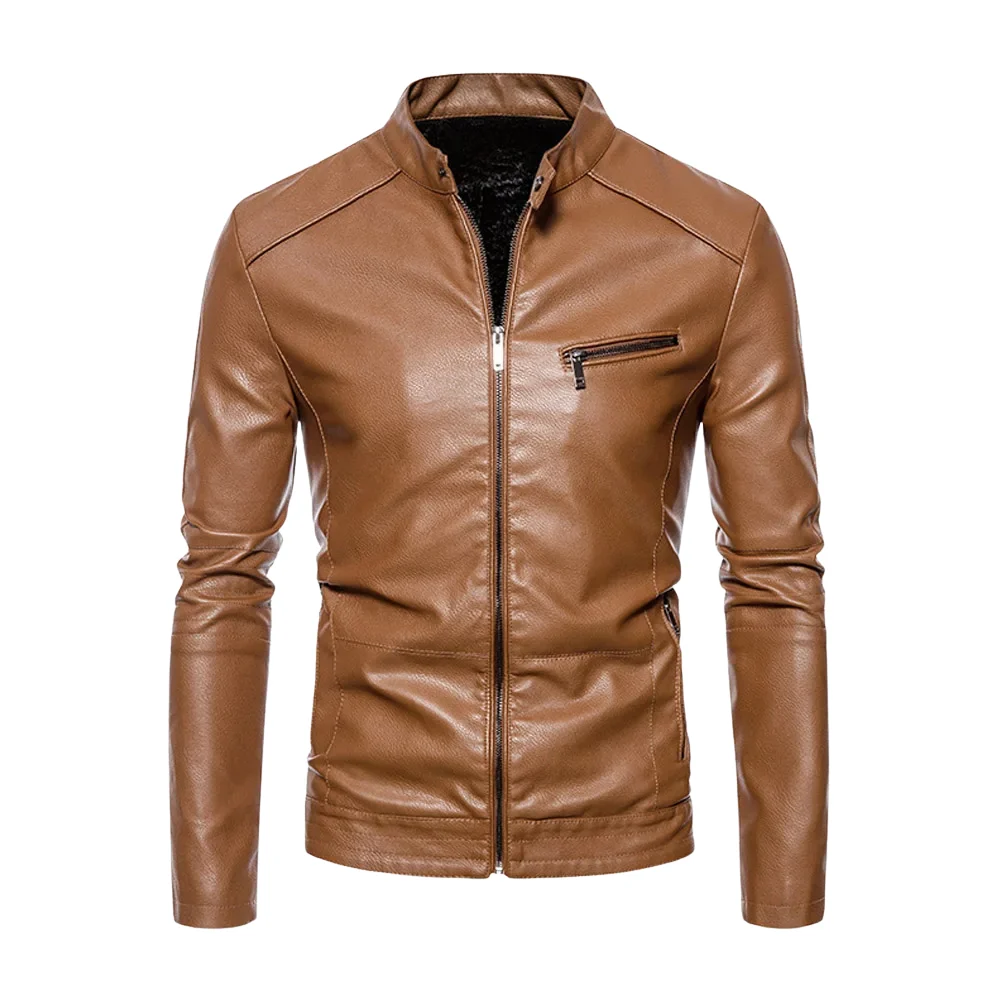 Elegante chaqueta de moto de piel - Imagen 3