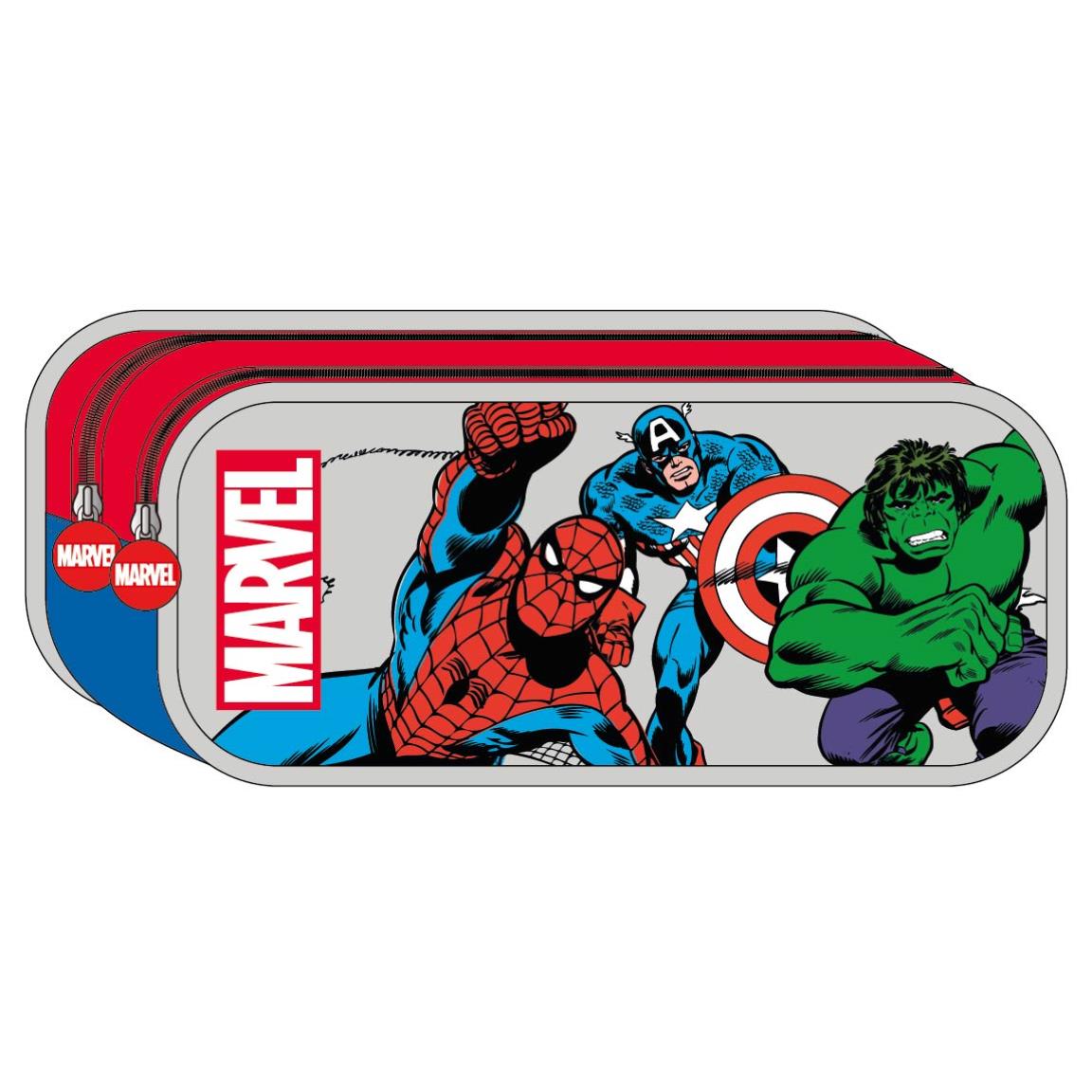 Estuche Portatodo 2 Compartimentos Avengers 578